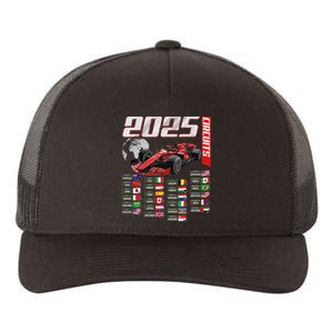 Formula 2025 Circuits Formula 2025 Schedule Racing Car Track Yupoong Adult 5-Panel Trucker Hat