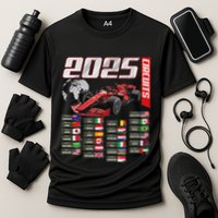 Formula 2025 Circuits Formula 2025 Schedule Racing Car Track Performance Shirt
