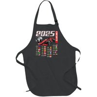 Formula 2025 Circuits Formula 2025 Schedule Racing Car Track Full-Length Apron With Pockets