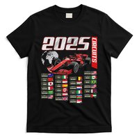 Formula 2025 Circuits Formula 2025 Schedule Racing Car Track T-Shirt