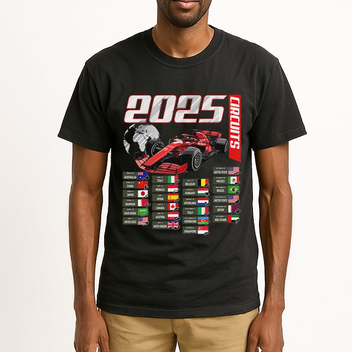 Formula 2025 Circuits Formula 2025 Schedule Racing Car Track Tall T-Shirt