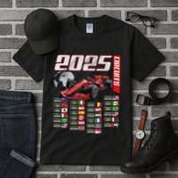 Formula 2025 Circuits Formula 2025 Schedule Racing Car Track Tall T-Shirt