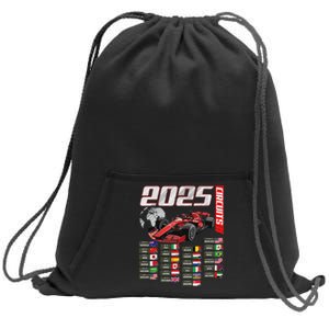 Formula 2025 Circuits Formula 2025 Schedule Racing Car Track Sweatshirt Cinch Pack Bag