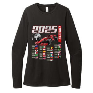 Formula 2025 Circuits Formula 2025 Schedule Racing Car Track Womens CVC Long Sleeve Shirt