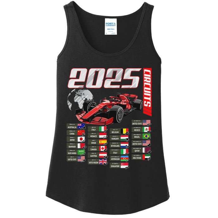 Formula 2025 Circuits Formula 2025 Schedule Racing Car Track Ladies Essential Tank