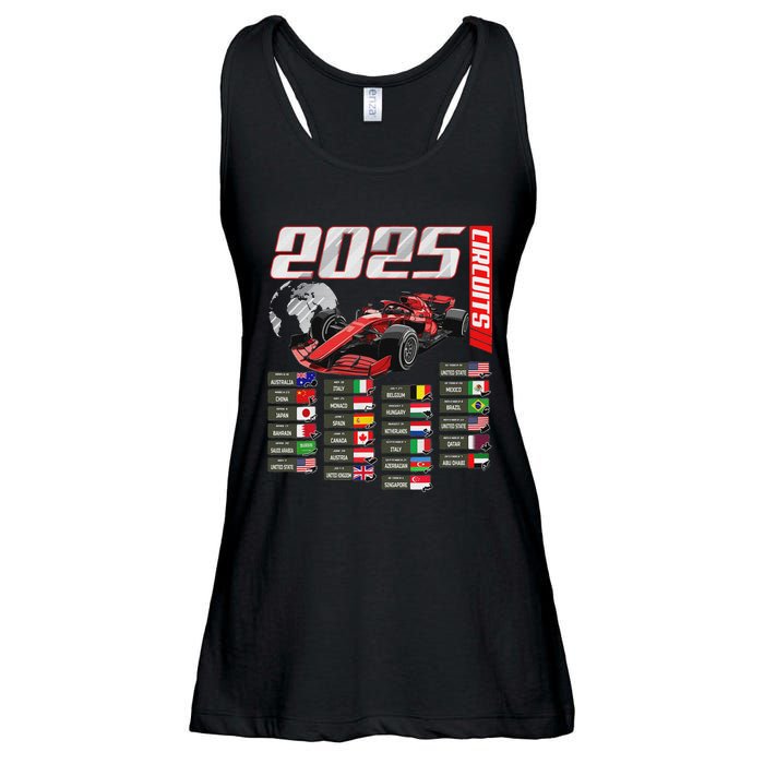 Formula 2025 Circuits Formula 2025 Schedule Racing Car Track Ladies Essential Flowy Tank