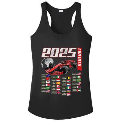Formula 2025 Circuits Formula 2025 Schedule Racing Car Track Ladies PosiCharge Competitor Racerback Tank