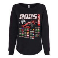 Formula 2025 Circuits Formula 2025 Schedule Racing Car Track Womens California Wash Sweatshirt