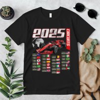 Formula 2025 Circuits Formula 2025 Schedule Racing Car Track Premium T-Shirt