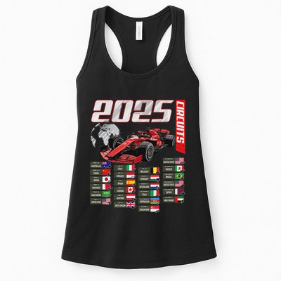 Formula 2025 Circuits Formula 2025 Schedule Racing Car Track Womens Tank Top