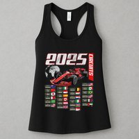 Formula 2025 Circuits Formula 2025 Schedule Racing Car Track Womens Tank Top