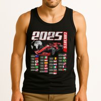 Formula 2025 Circuits Formula 2025 Schedule Racing Car Track Tank Top