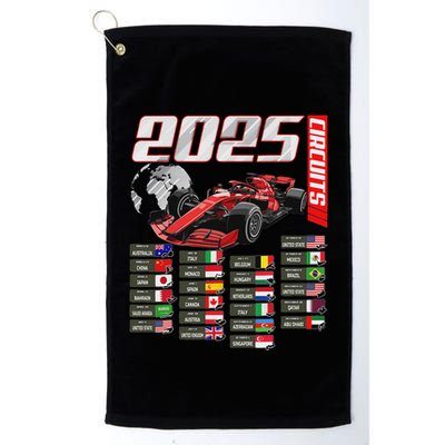 Formula 2025 Circuits Formula 2025 Schedule Racing Car Track Golf Towel