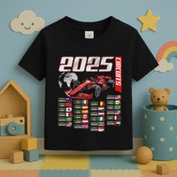 Formula 2025 Circuits Formula 2025 Schedule Racing Car Track Toddler T-Shirt