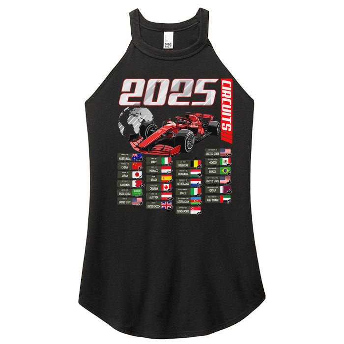 Formula 2025 Circuits Formula 2025 Schedule Racing Car Track Women's Perfect Tri Rocker Tank