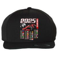 Formula 2025 Circuits Formula 2025 Schedule Racing Car Track Wool Snapback Cap