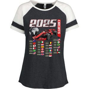 Formula 2025 Circuits Formula 2025 Schedule Racing Car Track Enza Ladies Jersey Colorblock Tee