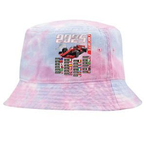 Formula 2025 Circuits Formula 2025 Schedule Racing Car Track Tie-Dyed Bucket Hat