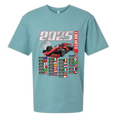 Formula 2025 Circuits Formula 2025 Schedule Racing Car Track Sueded Cloud Jersey T-Shirt