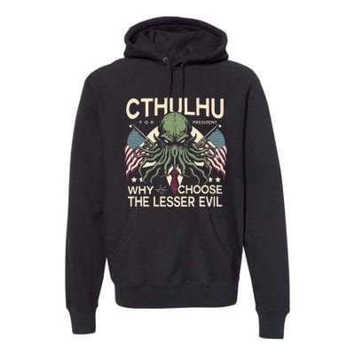 Funny 2024 elections Cthulhu for President Premium Hoodie