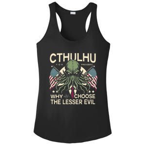 Funny 2024 elections Cthulhu for President Ladies PosiCharge Competitor Racerback Tank