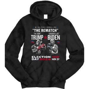 Funny 2024 Election Trump Vs Biden Debate Tie Dye Hoodie