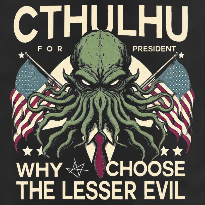 Funny 2024 elections Cthulhu for President Cool Comfort Performance Bucket Hat