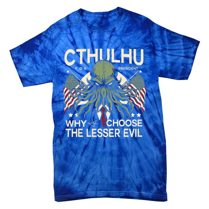 Funny 2024 elections Cthulhu for President Tie-Dye T-Shirt