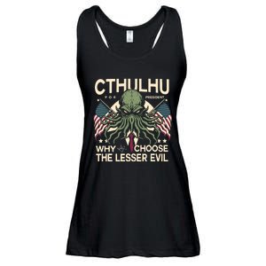 Funny 2024 Elections Cthulhu For President Ladies Essential Flowy Tank