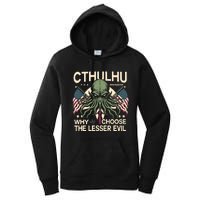 Funny 2024 Elections Cthulhu For President Women's Pullover Hoodie