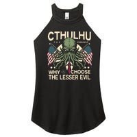 Funny 2024 Elections Cthulhu For President Women's Perfect Tri Rocker Tank