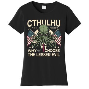 Funny 2024 Elections Cthulhu For President Women's T-Shirt