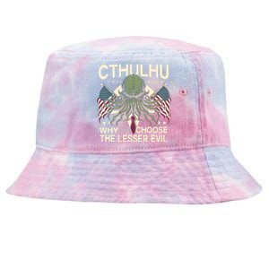 Funny 2024 Elections Cthulhu For President Tie-Dyed Bucket Hat