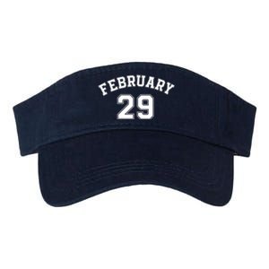 February 29 Forever Young Leap Day Leap Year 02 29 I’M A Leap Year Baby Valucap Bio-Washed Visor