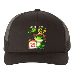 February 29th Funny Frog Leap Day Matching Leap Year 2024 Yupoong Adult 5-Panel Trucker Hat