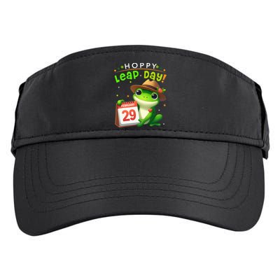 February 29th Funny Frog Leap Day Matching Leap Year 2024 Adult Drive Performance Visor