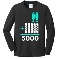 Funny 2 Fish +5 Loaves = 5000/5 Loaves And 2 Fish Gift Kids Long Sleeve Shirt