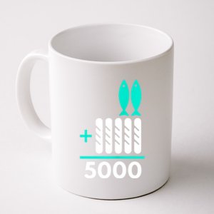 Funny 2 Fish +5 Loaves = 5000/5 Loaves And 2 Fish Gift Coffee Mug