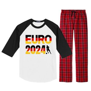 Football 2024 Fan Art Germany Raglan Sleeve Pajama Set