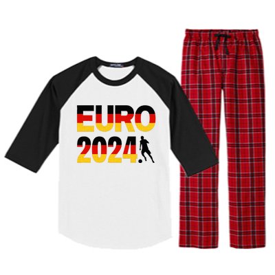 Football 2024 Fan Art Germany Raglan Sleeve Pajama Set