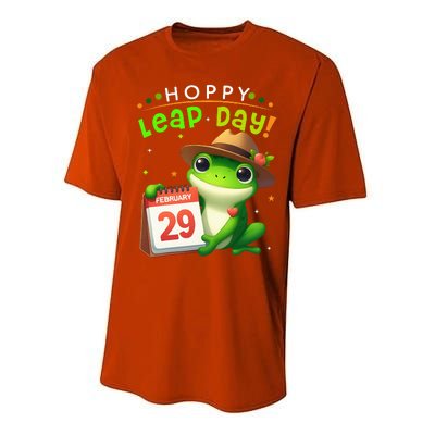 February 29th Funny Frog Leap Day Matching Leap Year 2024 Performance Sprint T-Shirt