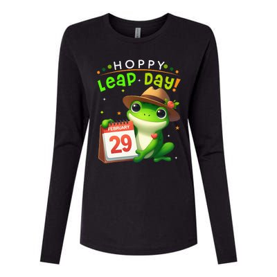 February 29th Funny Frog Leap Day Matching Leap Year 2024 Womens Cotton Relaxed Long Sleeve T-Shirt