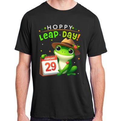 February 29th Funny Frog Leap Day Matching Leap Year 2024 Adult ChromaSoft Performance T-Shirt