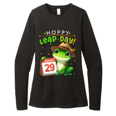 February 29th Funny Frog Leap Day Matching Leap Year 2024 Womens CVC Long Sleeve Shirt