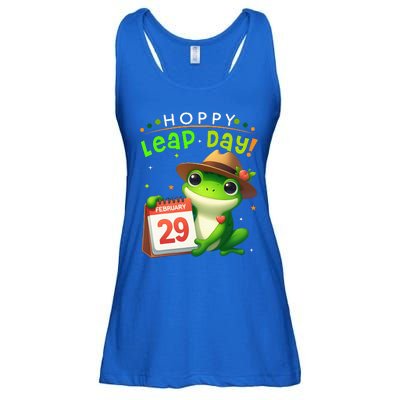 February 29th Funny Frog Leap Day Matching Leap Year 2024 Ladies Essential Flowy Tank