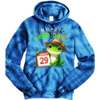 February 29th Funny Frog Leap Day Matching Leap Year 2024 Tie Dye Hoodie