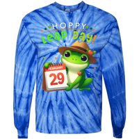 February 29th Funny Frog Leap Day Matching Leap Year 2024 Tie-Dye Long Sleeve Shirt