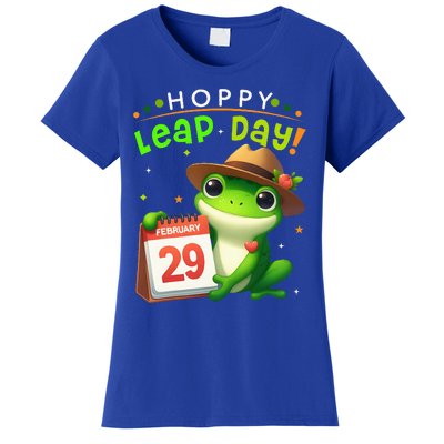 February 29th Funny Frog Leap Day Matching Leap Year 2024 Women's T-Shirt