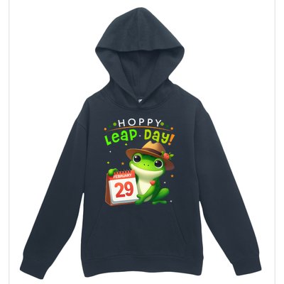 February 29th Funny Frog Leap Day Matching Leap Year 2024 Urban Pullover Hoodie