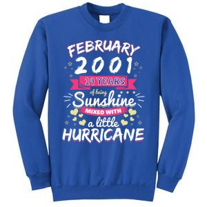 February 2001 Girl 19 Years Being Sunshine Mixed Hurricane Gift Sweatshirt